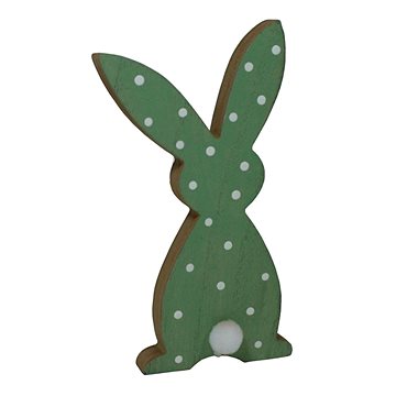 

GOBA Velikonoční dekorace - Zajíček zelený, 10 cm