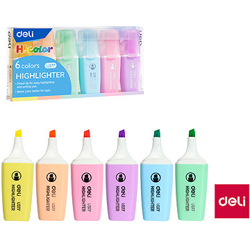 DELI mini pastel, 1-5 mm - sada 6 ks