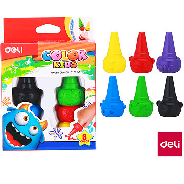 DELI Color Kids prstové, 6 barev