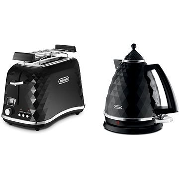 

Snídaňová kolekce De'Longhi Brillante - černá (KBJ2001.BK & CTJ2103.BK)
