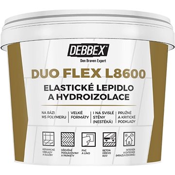 

Den Braven Elastické lepidlo a hydroizolace DUO FLEX L8600 15kg Debbex