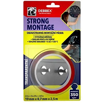 

Den Braven Oboustranná montážní páska STRONG MONTAGE 19mm x 0,7mm x 2,5m