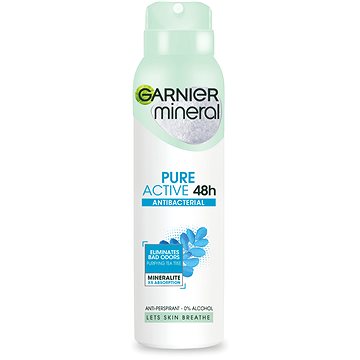 

GARNIER Mineral Pure Active Antibacterial Spray Antiperspirant 150 ml