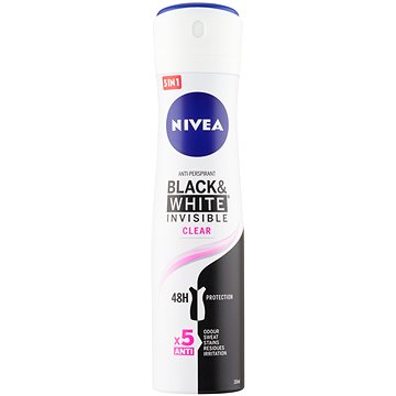 NIVEA Black & White Invisible Clear 150 ml - Antiperspirant