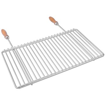 

DEOS Nerezový grilovací rošt s nastavitelnou šířkou 50-60×30cm s rukojetí