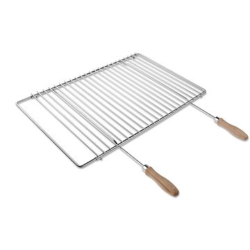 

DEOS Nerezový grilovací rošt s nastavitelnou šířkou 50-70×37cm s rukojetí