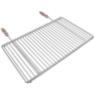 

DEOS Nerezový grilovací rošt s nastavitelnou šířkou 60-70×37cm s rukojetí