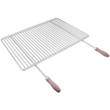 

DEOS Nerezový grilovací rošt s nastavitelnou šířkou 60-70×45cm s rukojetí