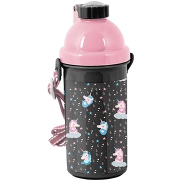 

PASO Plastová láhev 500 ml Jednorožec černá