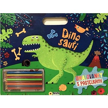 

Dinosauři - omalovánky s pastelkami