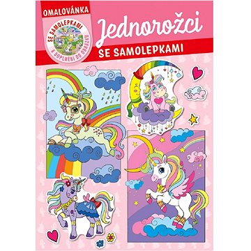 

Baloušek Tisk Omalovánka A4 - se samolepkami - Jednorožci