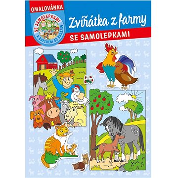 

Baloušek Tisk Omalovánka A4 - se samolepkami - Zvířátka z farmy