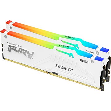 Kingston FURY 64GB KIT DDR5 5600MHz CL40 Beast White RGB XMP