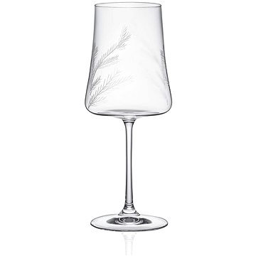 

Decor by Glassor Set broušených sklenic na víno, dekor větviček