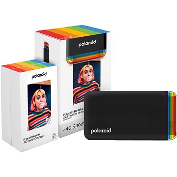 Polaroid Hi·Print 2x3  Pocket Photo Printer Generation 2 Starter Set Black (40 ks papíru)