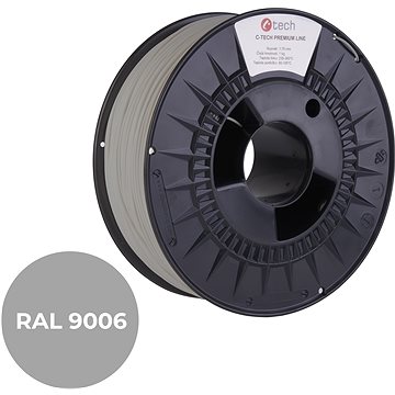 

C-TECH filament PREMIUM LINE PLA bílý hliník RAL9006