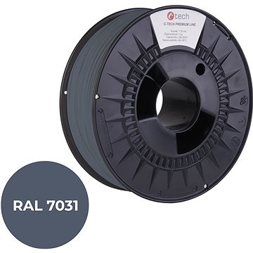 

C-TECH filament PREMIUM LINE PLA šedomodrá RAL7031