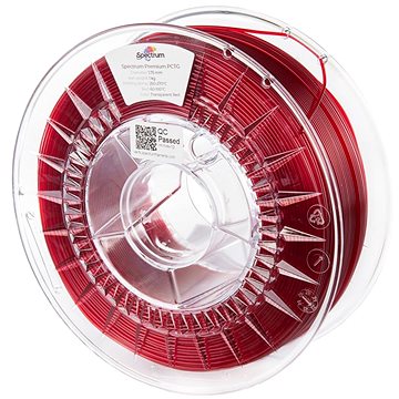 

Filament Spectrum Premium PCTG 1.75mm Transparent Red 1kg