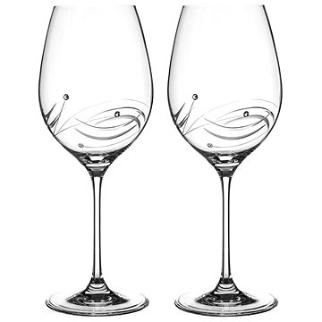 

Diamante sklenice na červené víno Lunar s kamínky Swarovski 470 ml 2KS