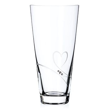 

Diamante křštálová váza Romace s kamínky Swarovski 25 cm