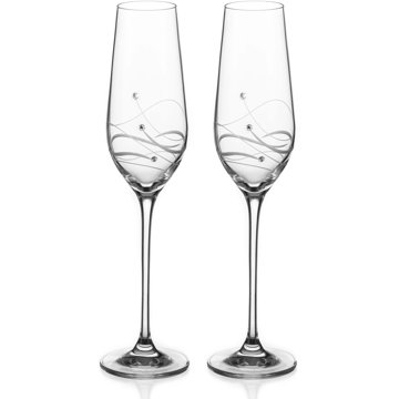 

Diamante Sklenice na šampaňské Bliss s kamínky Swarovski 2 ks