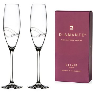 

Diamante Sklenice na šampaňské Desire s krystaly Swarovski 215 ml 2 ks
