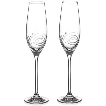 

Diamante Skleničky na šampaňské Lunar s krystaly Swarovski 210 ml 2 ks