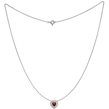

DIAMOND SPOT Rubínový náhrdelník ve tvaru srdce GM66HR (Au 585/1000, 3,93 g)