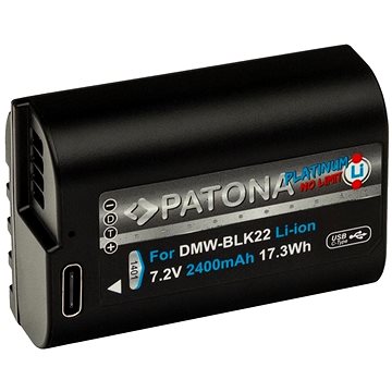 

PATONA baterie pro Panasonic DMW-BLK22 2400mAh Li-Ion Platinum USB-C nabíjení