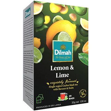

Dilmah Čaj černý Citron Limetka 20x1,5g