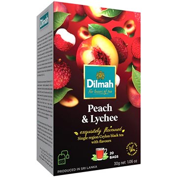 

Dilmah Čaj černý Broskev Lychee 20x1,5g