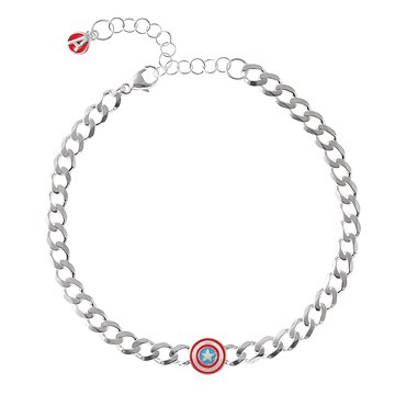 

Disney Unisex náramek Captain Amerika Marvel stříbrný BS00080RL-7.CS (Ag 925/1000, 4,88 g)