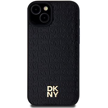 

DKNY PU Leather Repeat Pattern Stack Logo MagSafe Zadní Kryt pro iPhone 13 Black