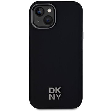 

DKNY PU Leather Stack Logo Magsafe Zadní Kryt pro iPhone 15 Black