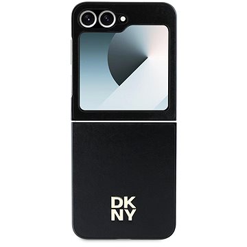 

DKNY PU Leather Stack Logo Zadní Kryt pro Samsung Galaxy Z Flip6 Black