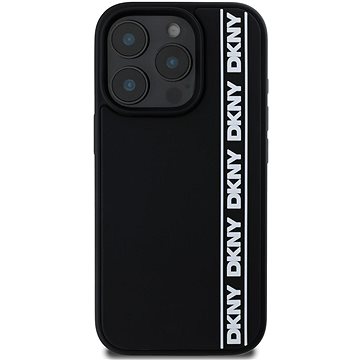 

DKNY 3D Rubber Repeat Logo Line Zadní Kryt pro iPhone 16 Pro Max Black