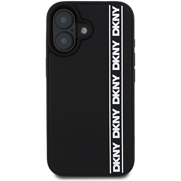 

DKNY 3D Rubber Repeat Logo Line Zadní Kryt pro iPhone 16 Black