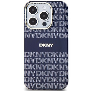

DKNY PC/TPU Repeat Pattern Tonal Stripe Magsafe Zadní Kryt pro iPhone 15 Pro Blue