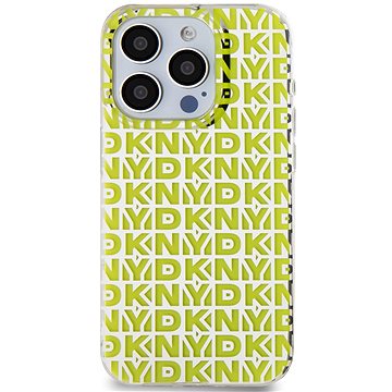 

DKNY PC/TPU Repeat Pattern Zadní Kryt pro iPhone 15 Pro Yellow