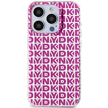 

DKNY PC/TPU Repeat Pattern Zadní Kryt pro iPhone 15 Pro Pink
