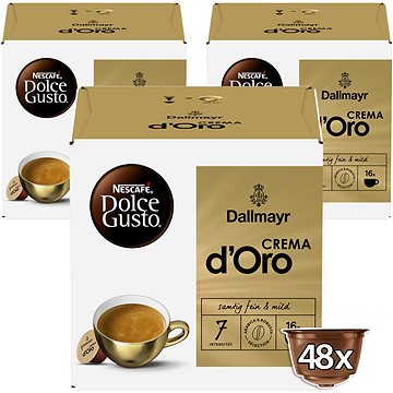 

Dallmayr Crema d‘Oro by NESCAFÉ Dolce Gusto karton 3 × 16 ks