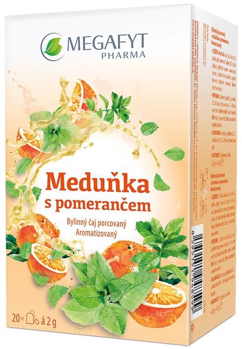 

Megafyt Meduňka s pomerančem 20 × 2 g