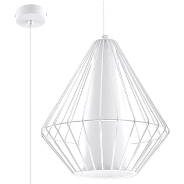 

Lustr na lanku DEMI 1xE27/60W/230V bílá