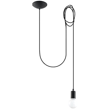 

Lustr na Lanku EDISON 1 1xE27/60W/230V černá