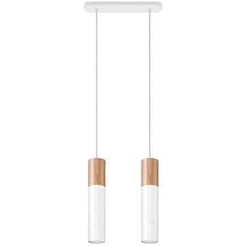 

Lustr na lanku PABLO 2xGU10/40W/230V bílá