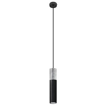 

Lustr na lanku BORGIO 1xGU10/40W/230V beton/kov černá
