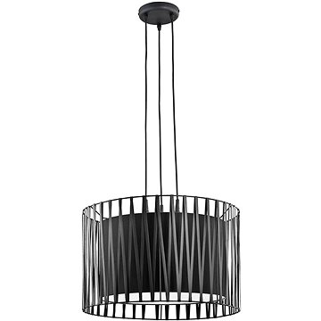 

Lustr na lanku HARMONY BLACK 3xE27/60W/230V
