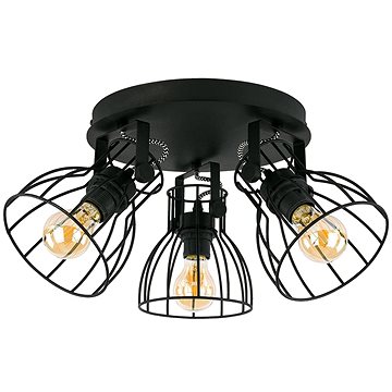 

Bodové svítidlo ALANO BLACK 3xE27/60W/230V