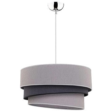 

Lustr na lanku TRIO 1xE27/40W/230V šedá/černá