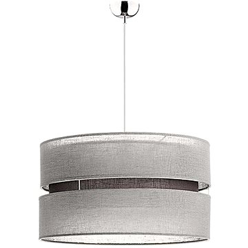 

Lustr na lanku DUO 1xE27/40W/230V šedá
